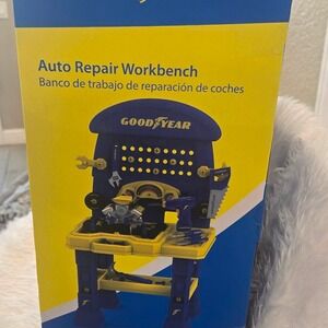 Goodyear Auto Repair Workbench Kids Play Tool Set 70‎ Pieces Take Apart